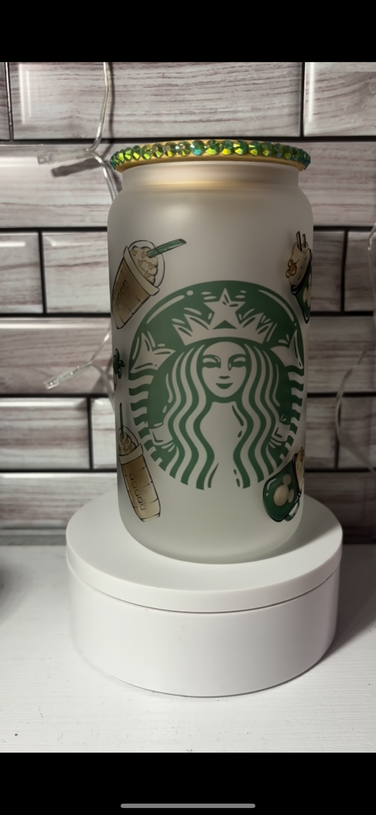 Mouse Starbucks Cup w/ Bling Lid
